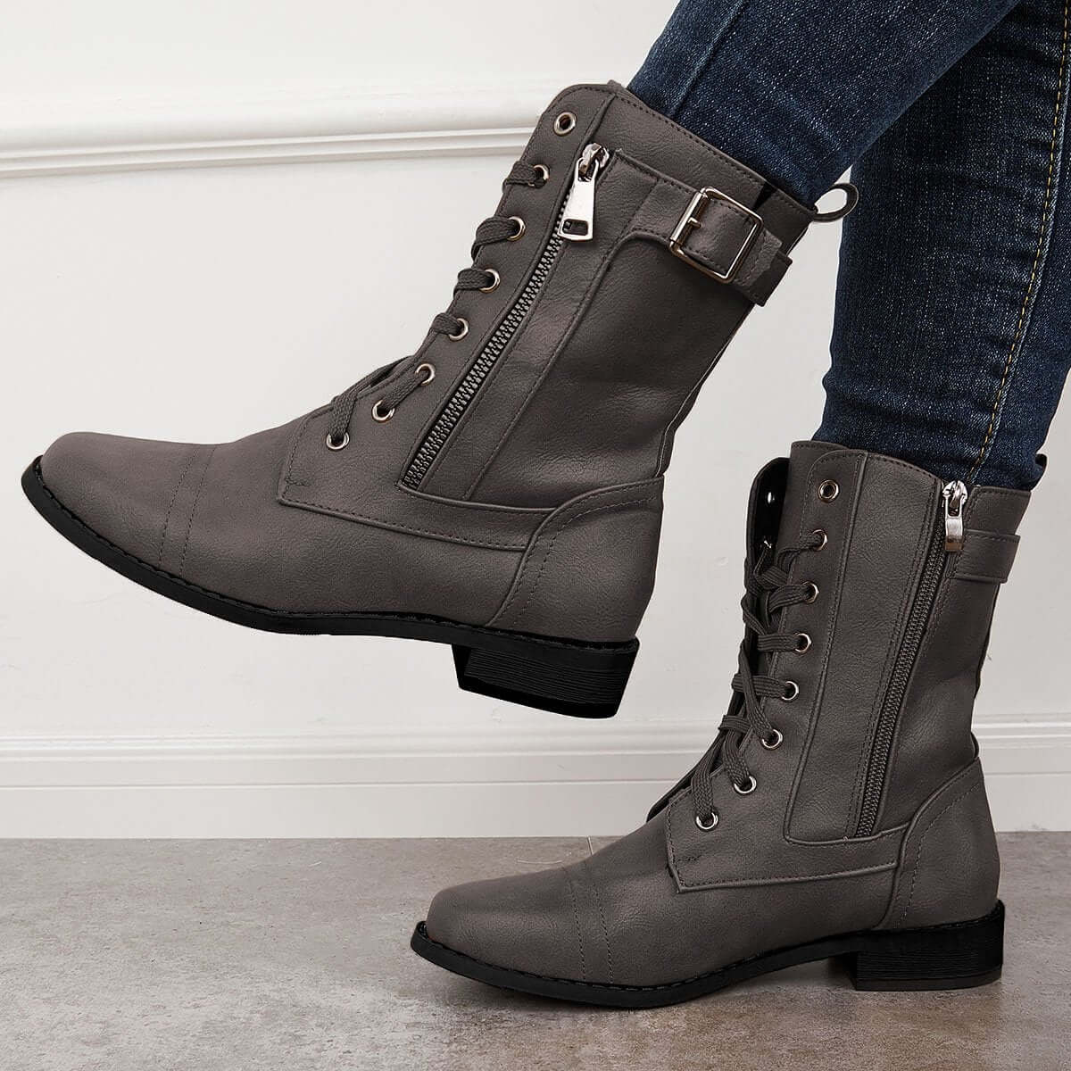 Vintage inspirierte Orthopädische Stiefel