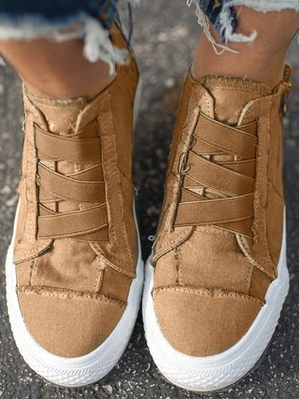 MW | Damen Canvas Low Heel All Season Turnschuhe
