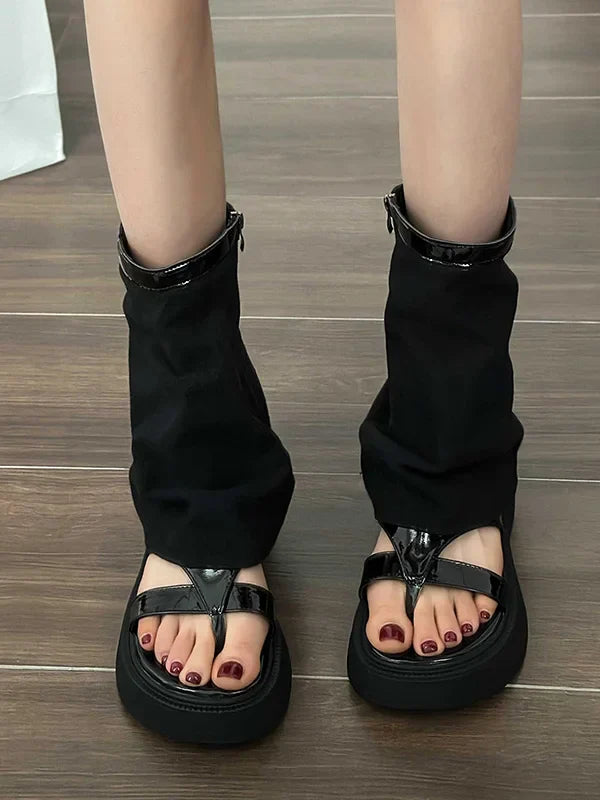 Vintage inspirierte Orthopädische Stiefel