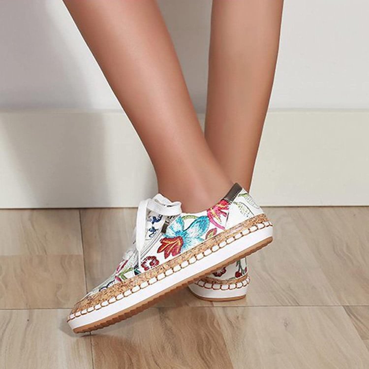 MW | Bequeme Sportschuhe mit Blumen
