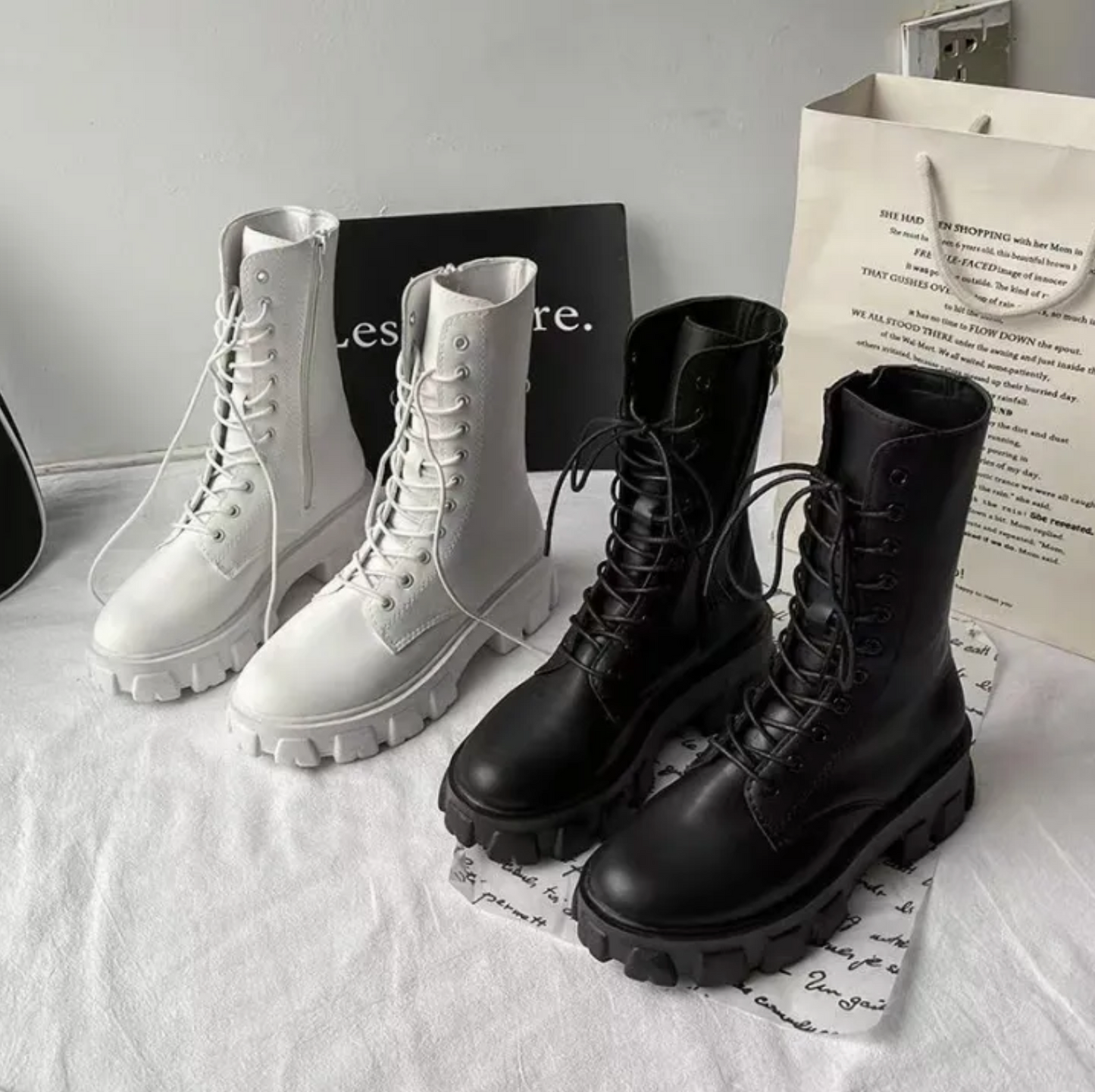 Vintage inspirierte Orthopädische Stiefel