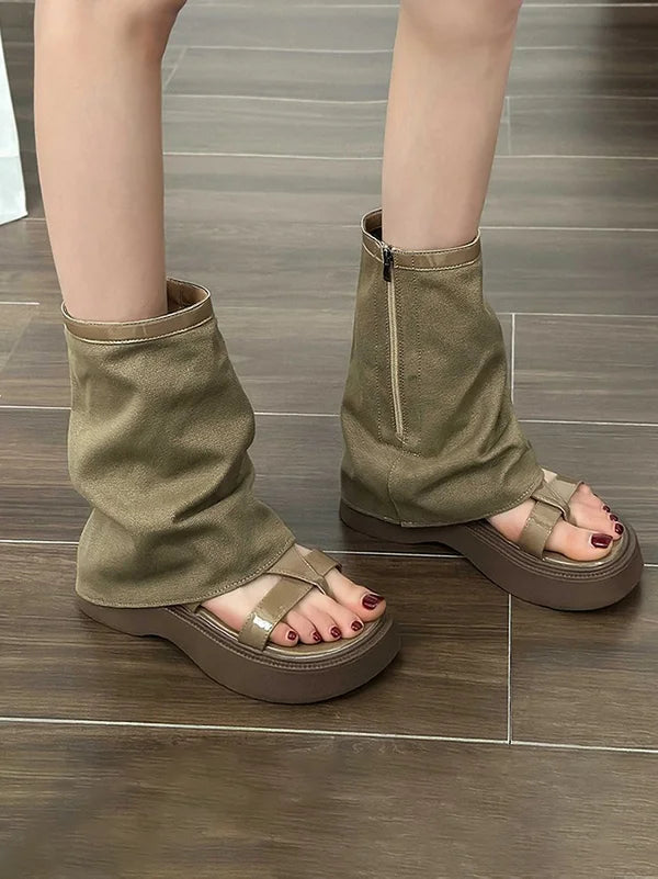 Vintage inspirierte Orthopädische Stiefel
