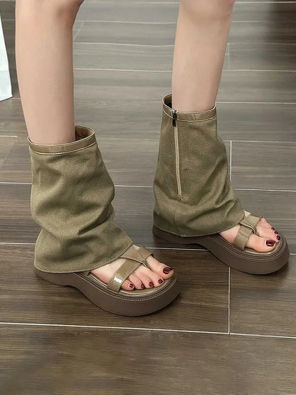 Vintage inspirierte Orthopädische Stiefel
