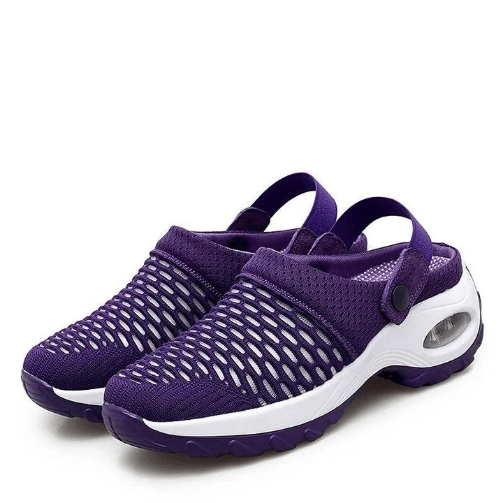 MW Frauen Luftkissen Plattform Mesh Mules Sneaker Sandalen