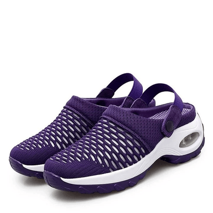MW Frauen Luftkissen Plattform Mesh Mules Sneaker Sandalen