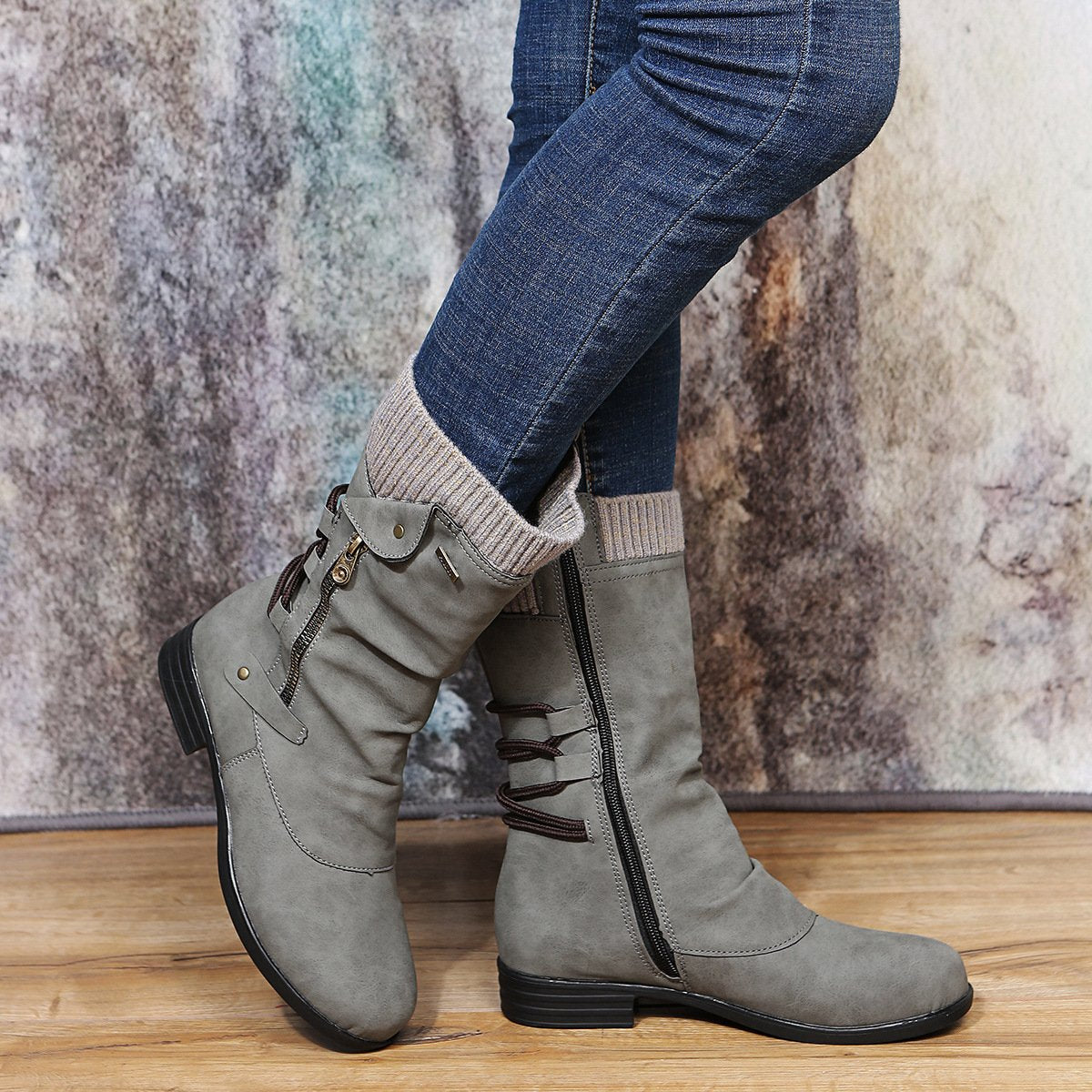 Schicke Orthopädische Stiefel mit einzigartigem Design