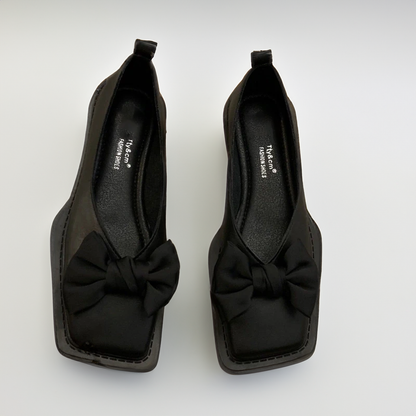 MW | Quadratische Zehe Flacher Mund Slipper für Frauen Loafers