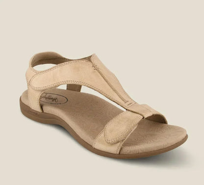 MW | Orthopädische Damen-Sandalen mit niedrigen Absätzen