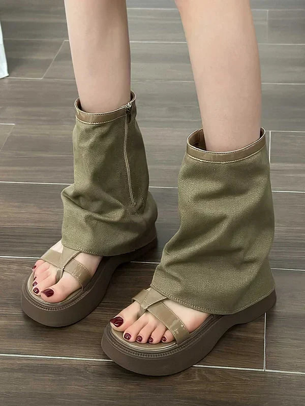 Vintage inspirierte Orthopädische Stiefel
