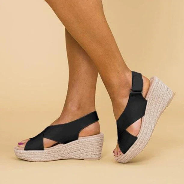 MW | Womens Wedge Ankle Sandals