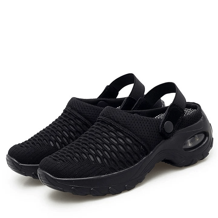 MW Frauen Luftkissen Plattform Mesh Mules Sneaker Sandalen