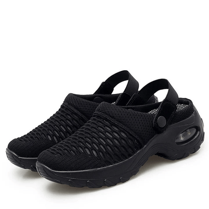 MW Frauen Luftkissen Plattform Mesh Mules Sneaker Sandalen