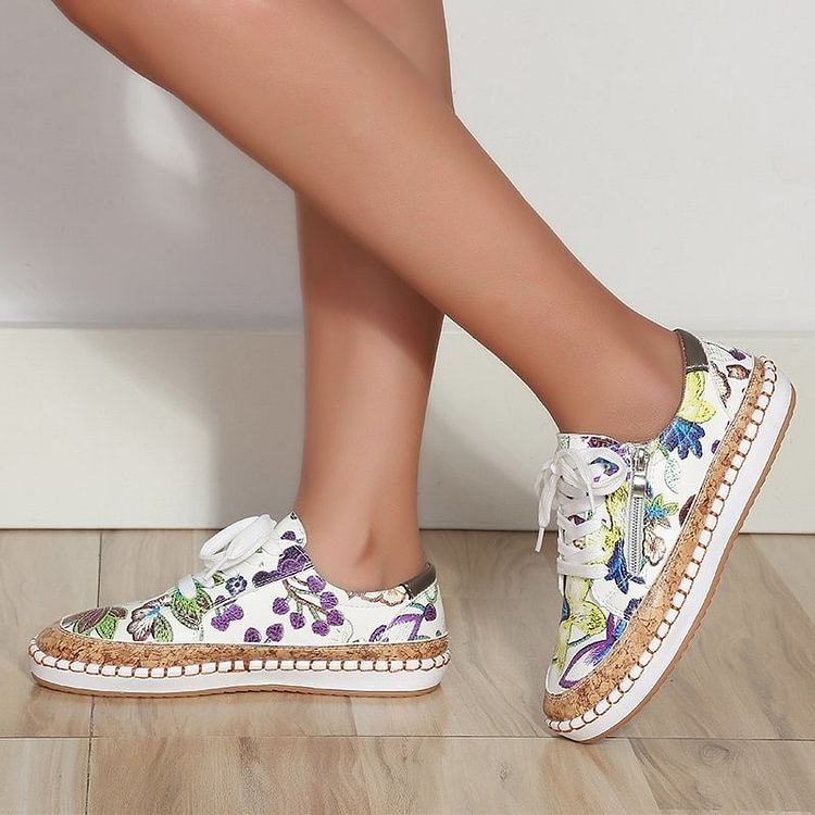 MW | Bequeme Sportschuhe mit Blumen
