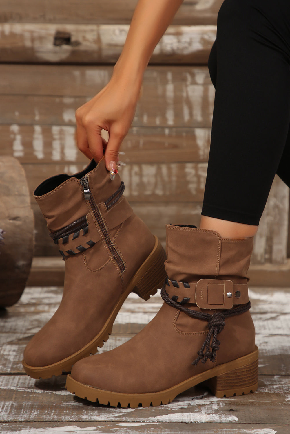 Vintage inspirierte Orthopädische Stiefel