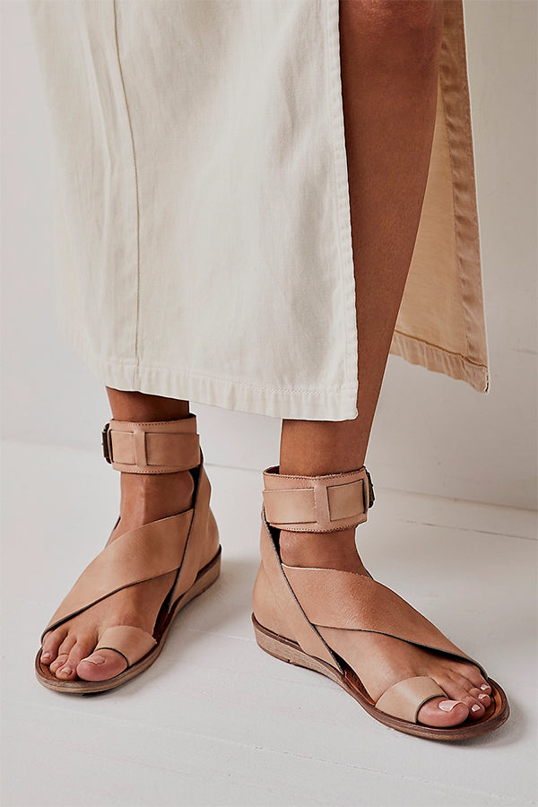 MW | Zehenring Schnallenplatte Sandalen