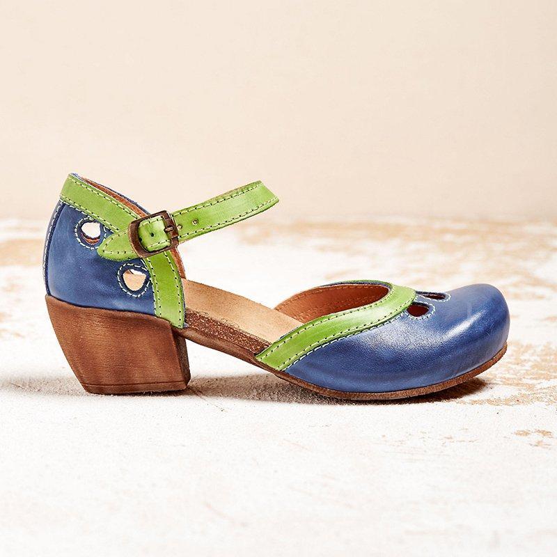 MW | Bequeme orthopädische Sandalen mit niedrigem Absatz