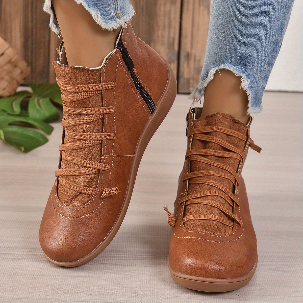 Vintage inspirierte Orthopädische Stiefel