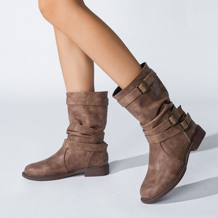 Vintage inspirierte Orthopädische Stiefel