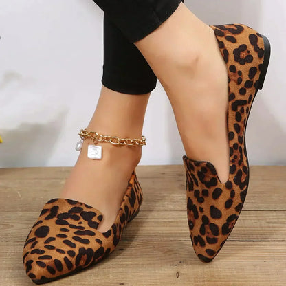 MW | Schuhe mit spitzer Zehe und Leopardenmuster