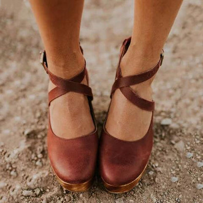 MW | Dicke High Heels Damen Lederschuhe