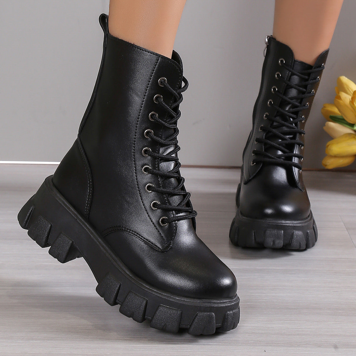 Klassische Orthopädische Stiefel mit zeitlosem Stil