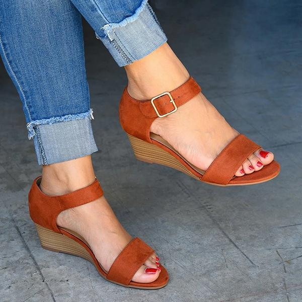 MW | Damen Casual Sandalen mit niedrigem Absatz