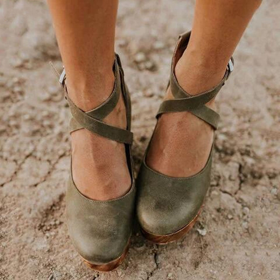 MW | Dicke High Heels Damen Lederschuhe