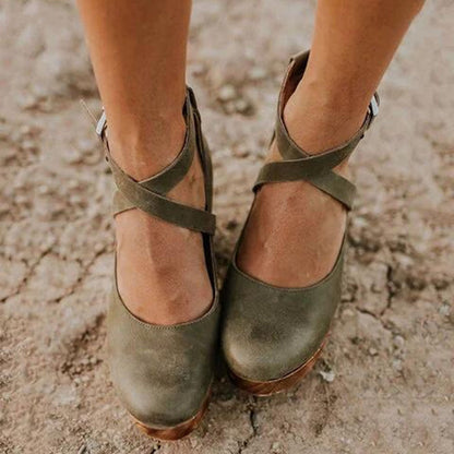 MW | Dicke High Heels Damen Lederschuhe