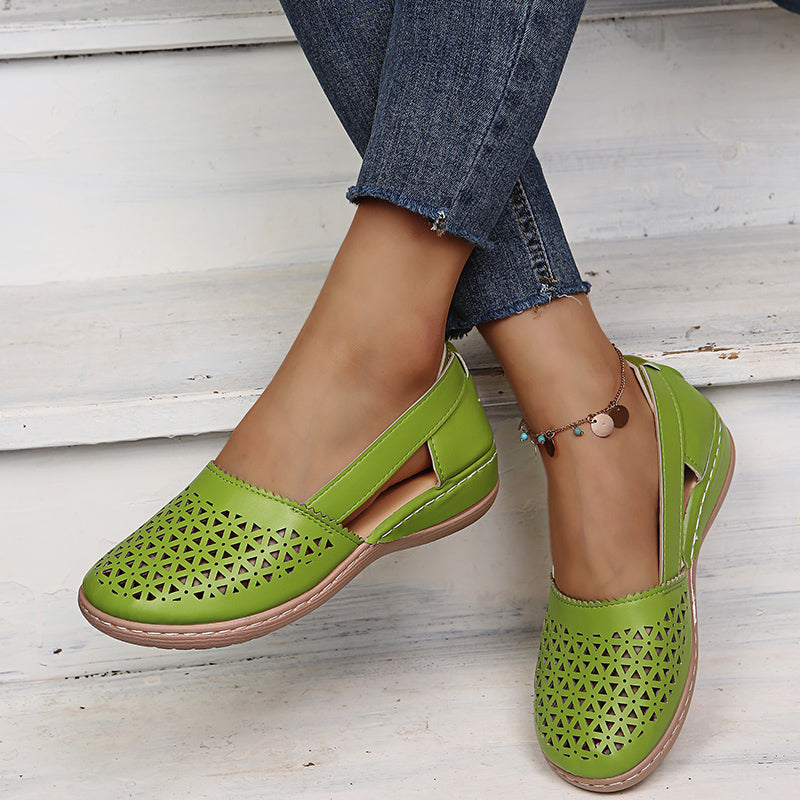 MW | Frauen Keile Orthopädische Hollow Out Vintage Sandalen