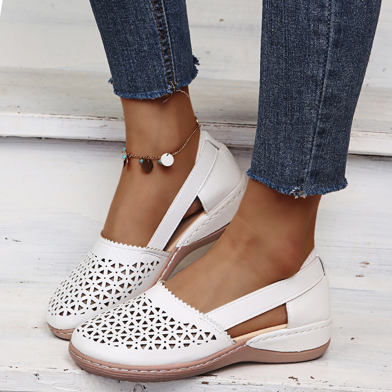 MW | Frauen Keile Orthopädische Hollow Out Vintage Sandalen