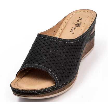 MW | Womens Open Toe Wedge Sandalen