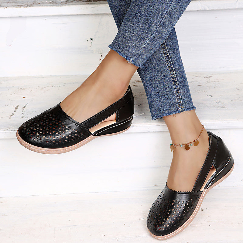 MW | Frauen Keile Orthopädische Hollow Out Vintage Sandalen