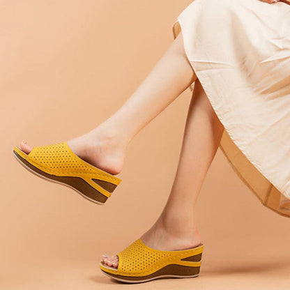 MW | Womens Open Toe Wedge Sandalen