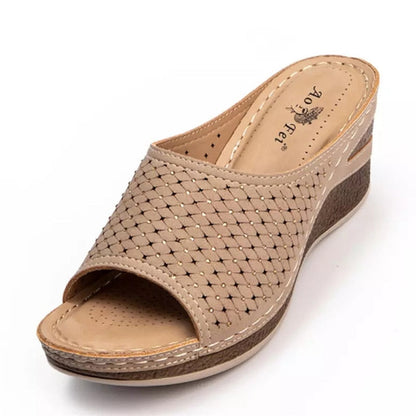 MW | Womens Open Toe Wedge Sandalen
