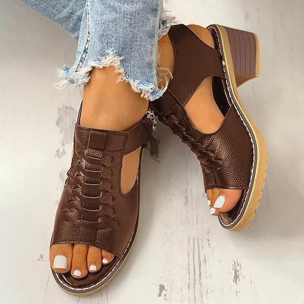 MW | Damen Sandalen mit Blockabsatz