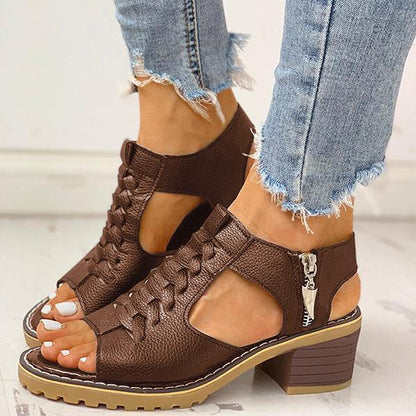 MW | Damen Sandalen mit Blockabsatz