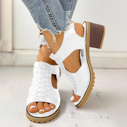 MW | Damen Sandalen mit Blockabsatz