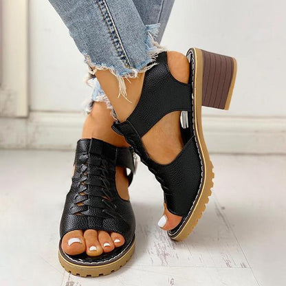 MW | Damen Sandalen mit Blockabsatz