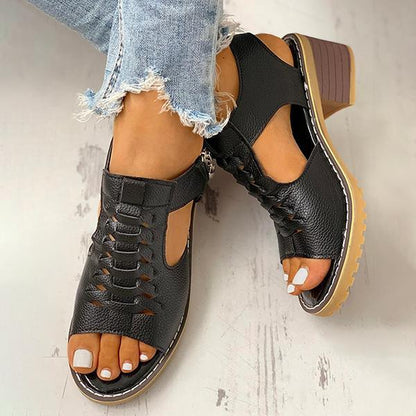 MW | Damen Sandalen mit Blockabsatz
