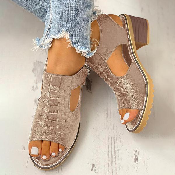 MW | Damen Sandalen mit Blockabsatz