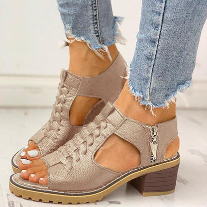 MW | Damen Sandalen mit Blockabsatz