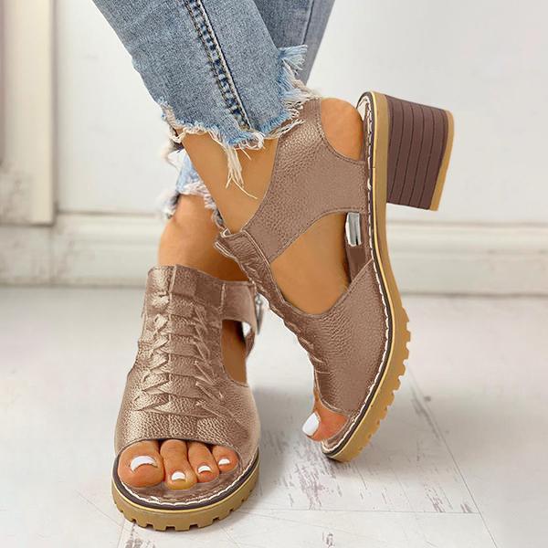 MW | Damen Sandalen mit Blockabsatz