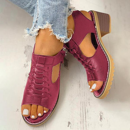 MW | Damen Sandalen mit Blockabsatz