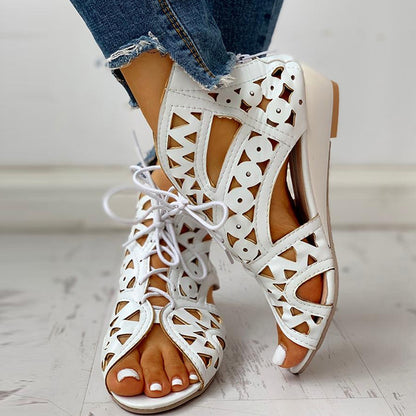 Vintage inspirierte Orthopädische Sandalen