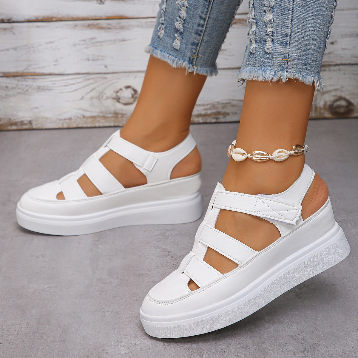 Klassische Orthopädische Sandalen mit zeitlosem Stil