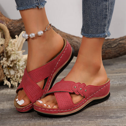 Vintage inspirierte Orthopädische Sandalen