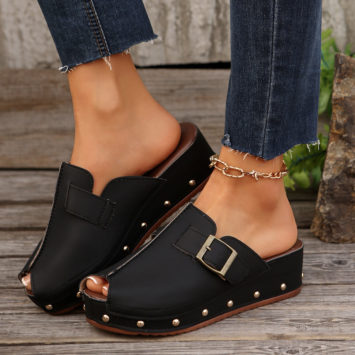 Vintage inspirierte Orthopädische Sandalen