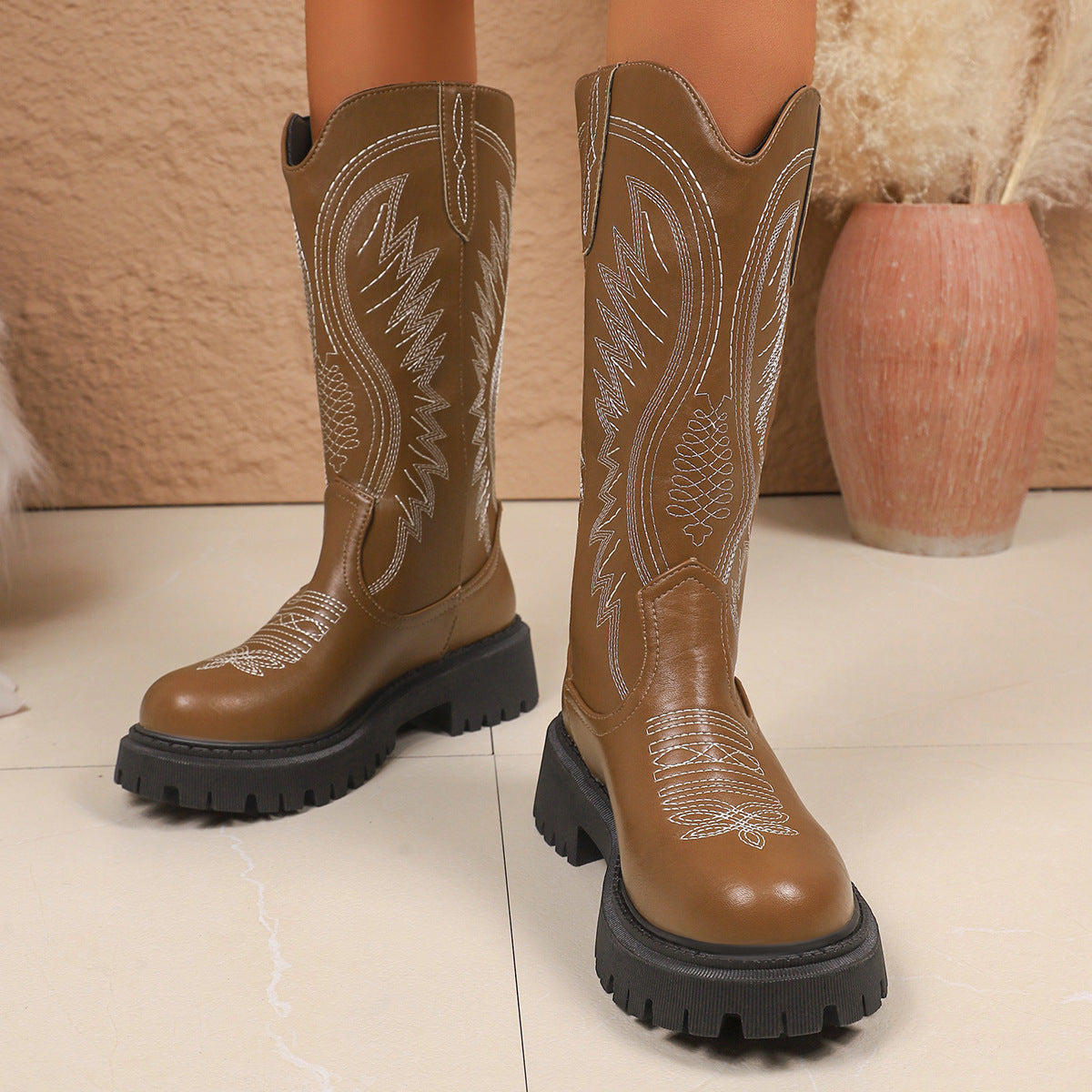 Vintage inspirierte Orthopädische Stiefel