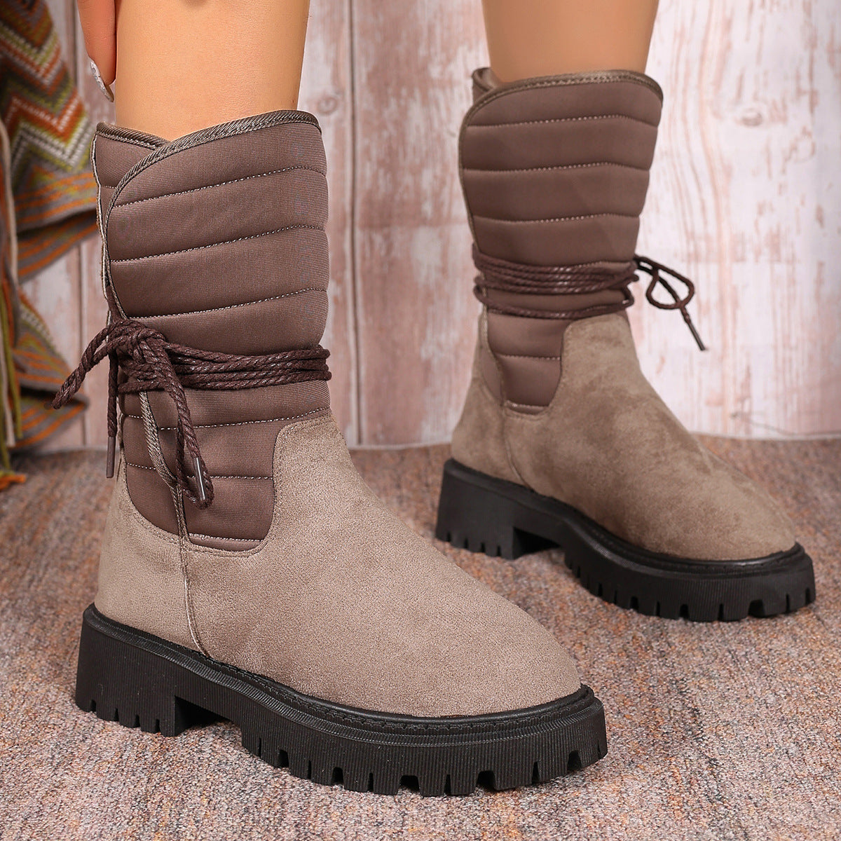 Vintage inspirierte Orthopädische Stiefel
