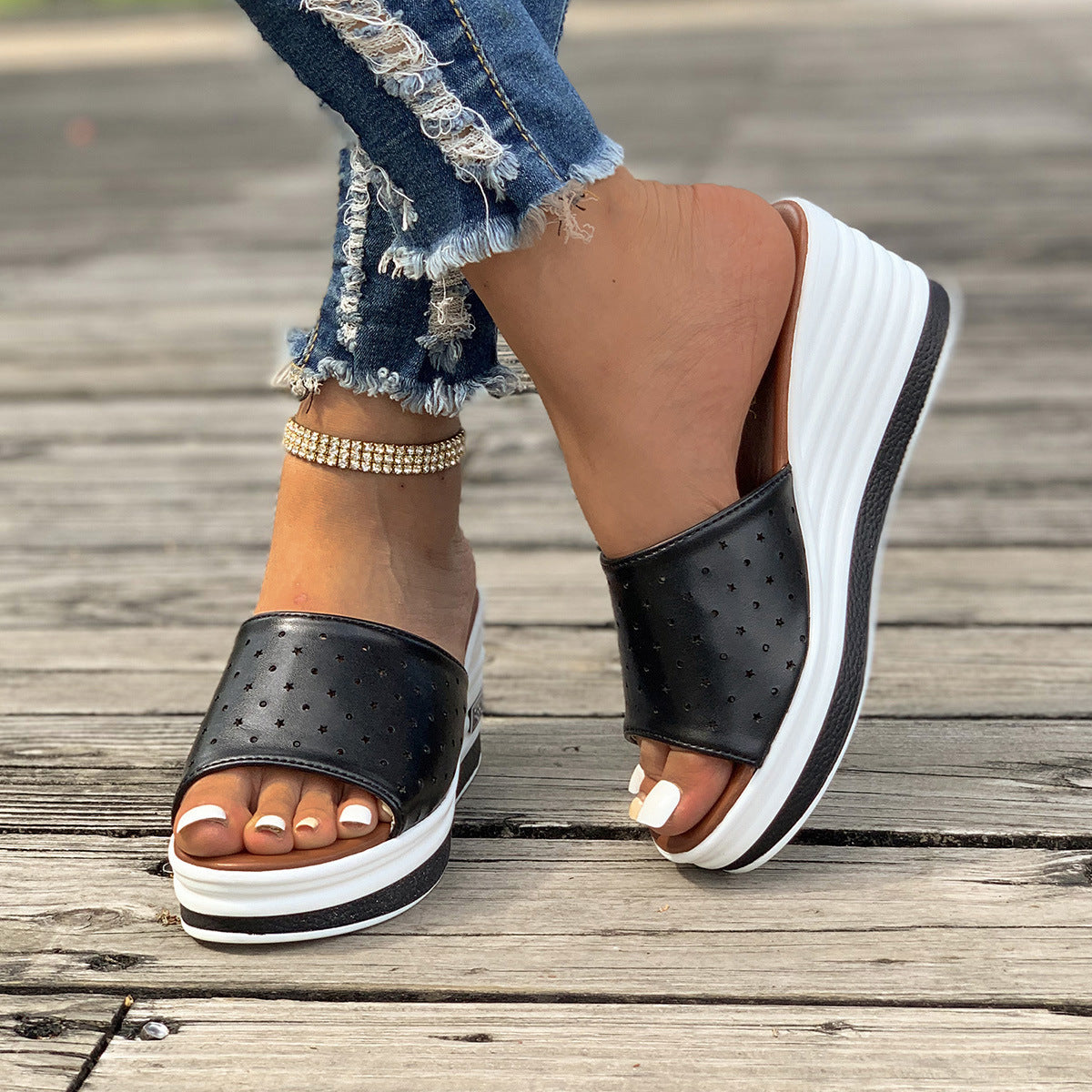 MW | Fischmaul Keile Sommer Sandalen